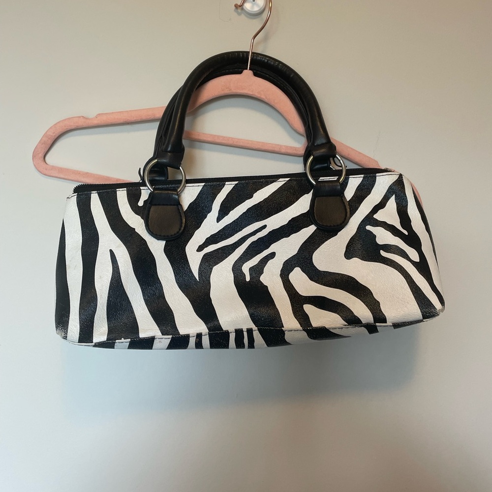 Y2K inspired Zebra Print mini Handbag